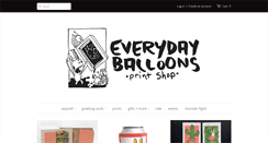 Desktop Screenshot of everydayballoonsshop.com